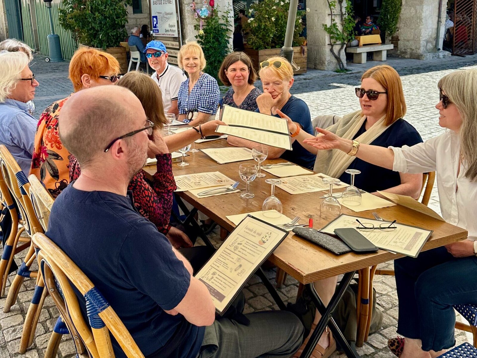 Flutes Inspired in France al fresco lunch